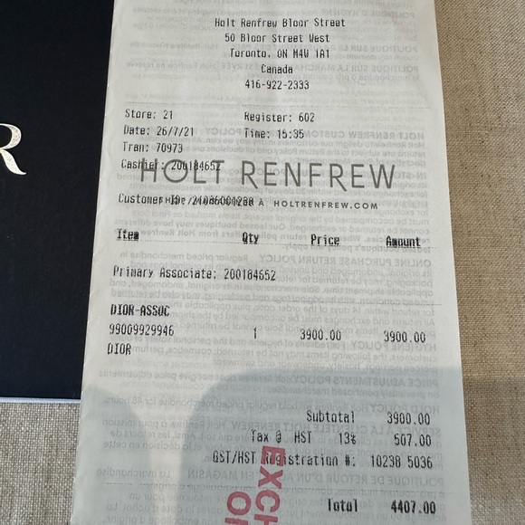 Christian Dior Tote Navy Blue - Picture 12 of 14